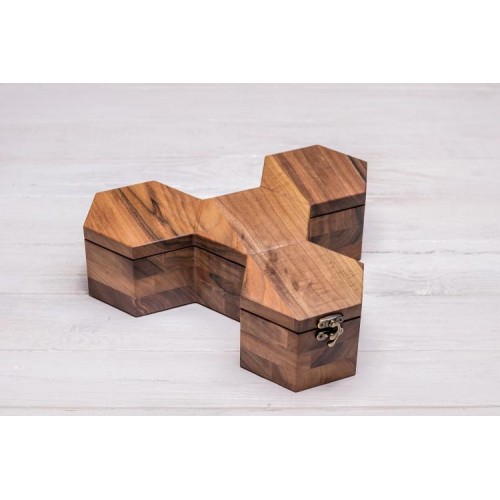 Дерев'яний органайзер для наручних годинників ecoWalnut 7.3х27.1х23.5 см Дерев'яний органайзер для наручних годинників ecoWalnut 7.3х27.1х23.5 см