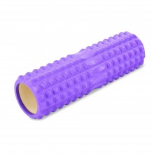 Роллер для занять йогою та пілатесом Grid Spine Roller FI-6674 d-14см, l-45см Фіолетовий (AN0629)
