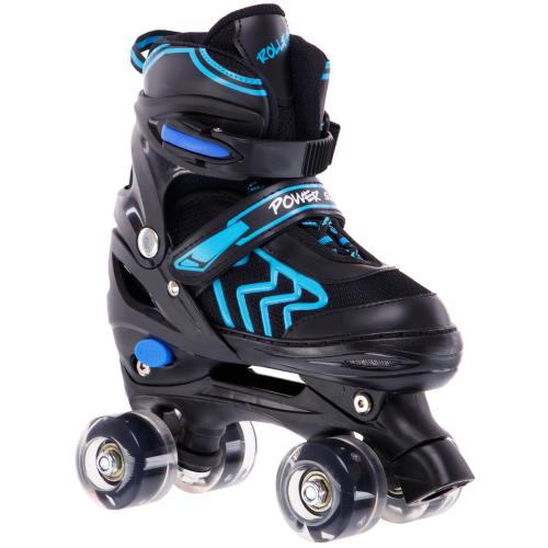 Набір роликові ковзани Banwei SK-9850 розмір 31-34 Чорний-синій Набір роликові ковзани Banwei SK-9850 розмір 31-34 Чорний-синій