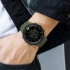 Водостійкий тактичний кварцовий годинник Sanda Bike Green
