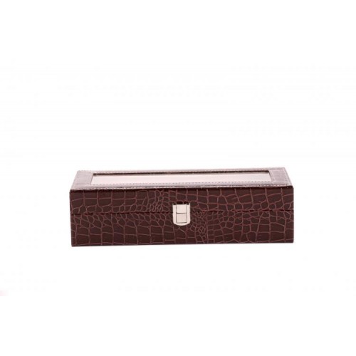 Шкатулка для зберігання годинників Craft 6PU.CROC.BR Коричневий
