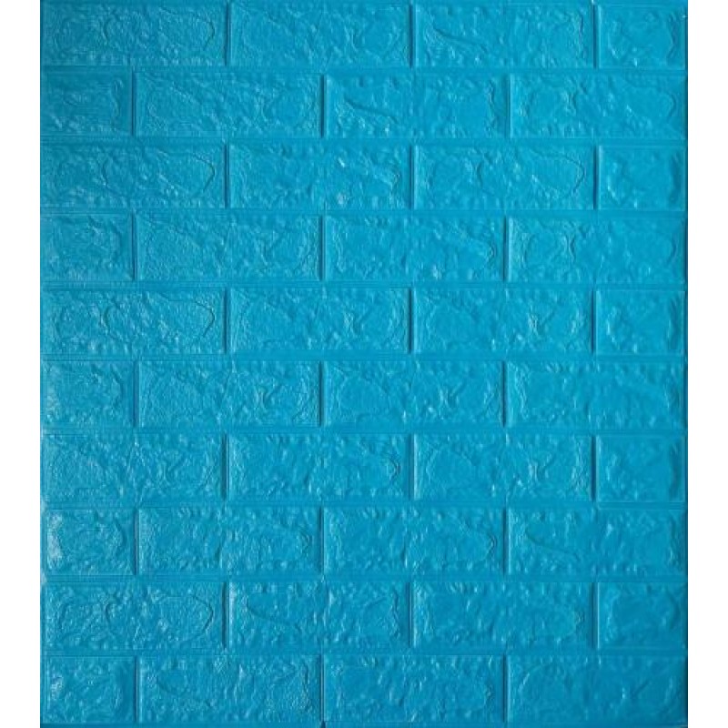 Самоклеюча декоративна 3D панель Loft-Expert цегла синє небо 700x770x5 мм