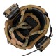 Комплект шолом FAST Team Wendy Helmet NIJ IIIA/навушники Earmor M32H MOD3/кавер M Койот