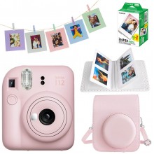 Подарунковий набір камера Fujifilm Instax Mini 12/Фотопапір 20шт/Чохол/Фотоальбом на 64 фото/Набір фоторамок 10 шт