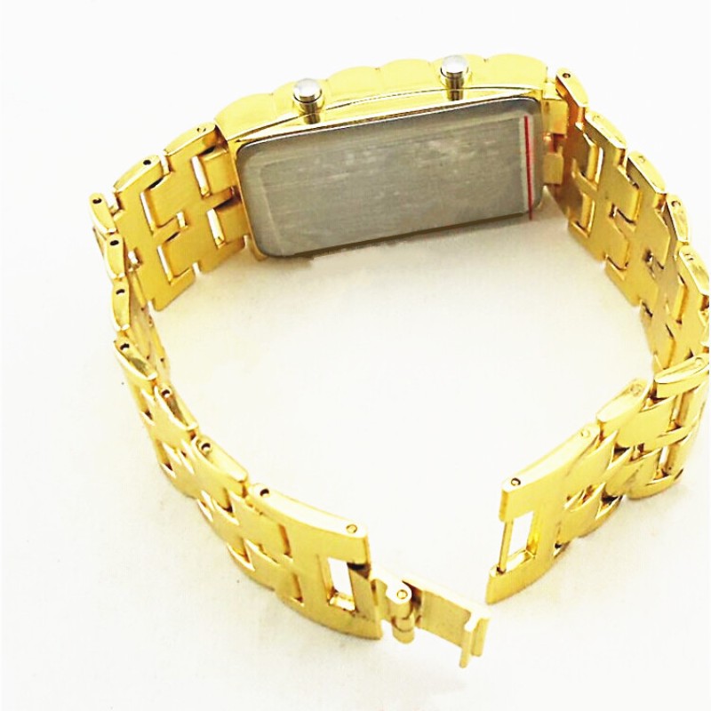 Годинник-браслет Iron Samurai LED Watch золотистий з червоними світлодіодами (IBW012YR)