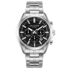 Наручний годинник чоловічий Lee cooper Fenix Black Сріблястий (3444)