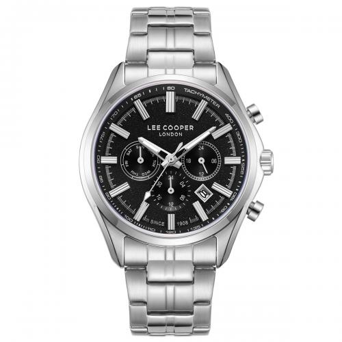 Наручний годинник чоловічий Lee cooper Fenix Black Сріблястий (3444) Наручний годинник чоловічий Lee cooper Fenix Black Сріблястий (3444)