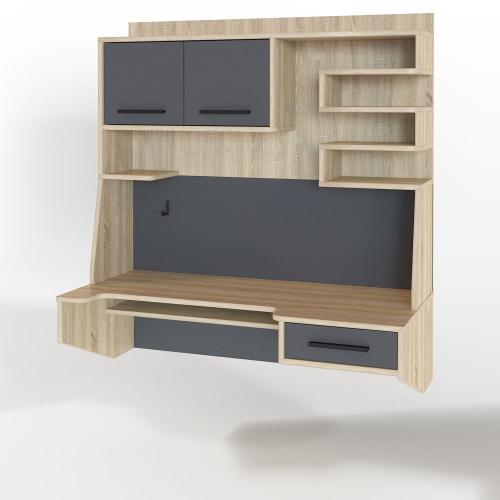 Комп'ютерний стіл Тиса Мебель Тіса Стиль-13 Сонома Графіт 1190x500x1100 мм Комп'ютерний стіл Тиса Мебель Тіса Стиль-13 Сонома Графіт 1190x500x1100 мм