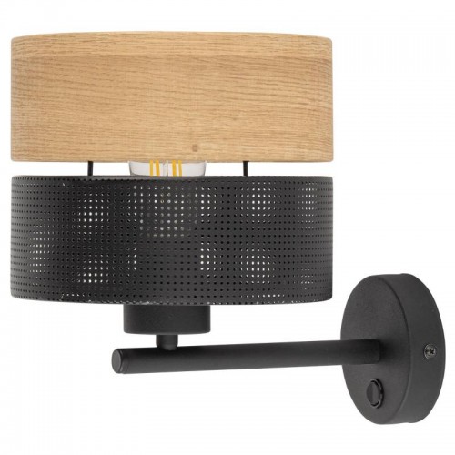 Бра TK Lighting Nicol 20x24 см Чорний (TK6539)