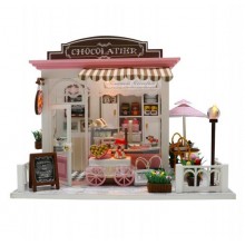 Ляльковий будиночок 3D Румбокс CuteBee DIY DollHouse Шоколадниця (V357SD) Ляльковий будиночок 3D Румбокс CuteBee DIY DollHouse Шоколадниця (V357SD)