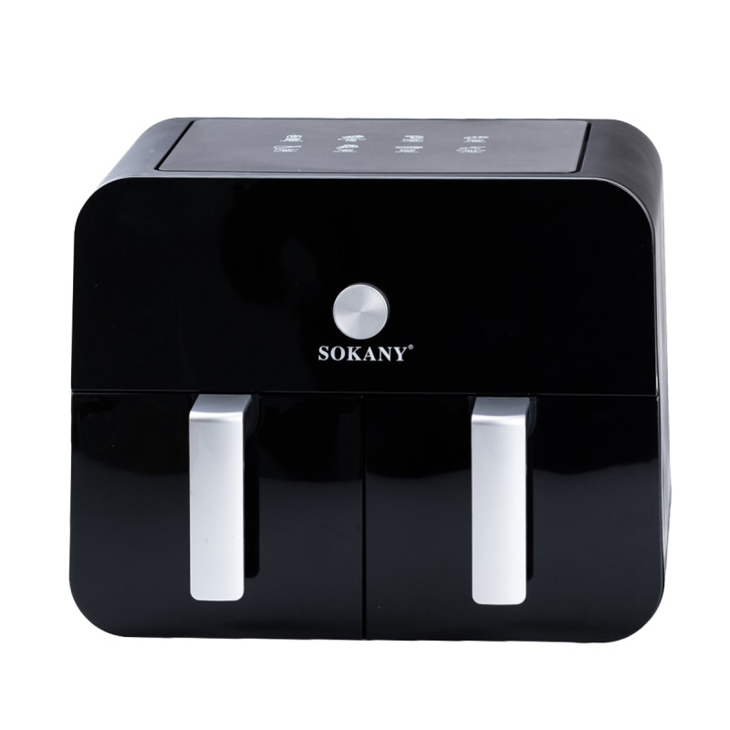 Аерогриль-фритюрниця Sokany SK10008 на 10 л сенсорно-механічна чорний (SK10008)