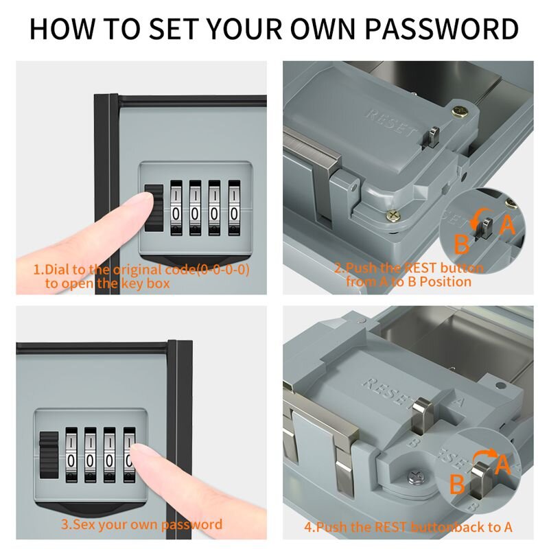 Міні сейф для ключів з кодовим замком і антивандальним металевим корпусом Badoo Security T10