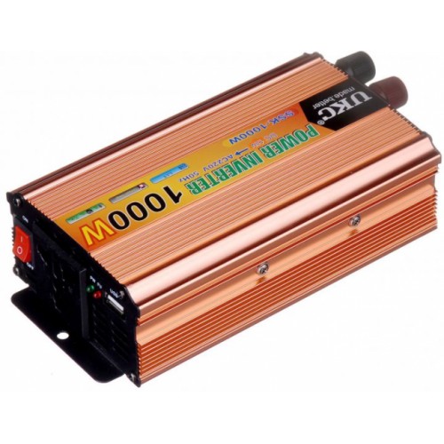 Інвертор автомобільний перетворювач UKC 1000 W AC/DC 12 - 220 V (1756375721)