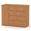 Комод Компаніт 4+1Б Бук (105х45х85 см)