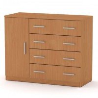 Комод Компаніт 4+1Б Бук (105х45х85 см) Комод Компаніт 4+1Б Бук (105х45х85 см)