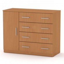 Комод Компаніт 4+1Б Бук (105х45х85 см)