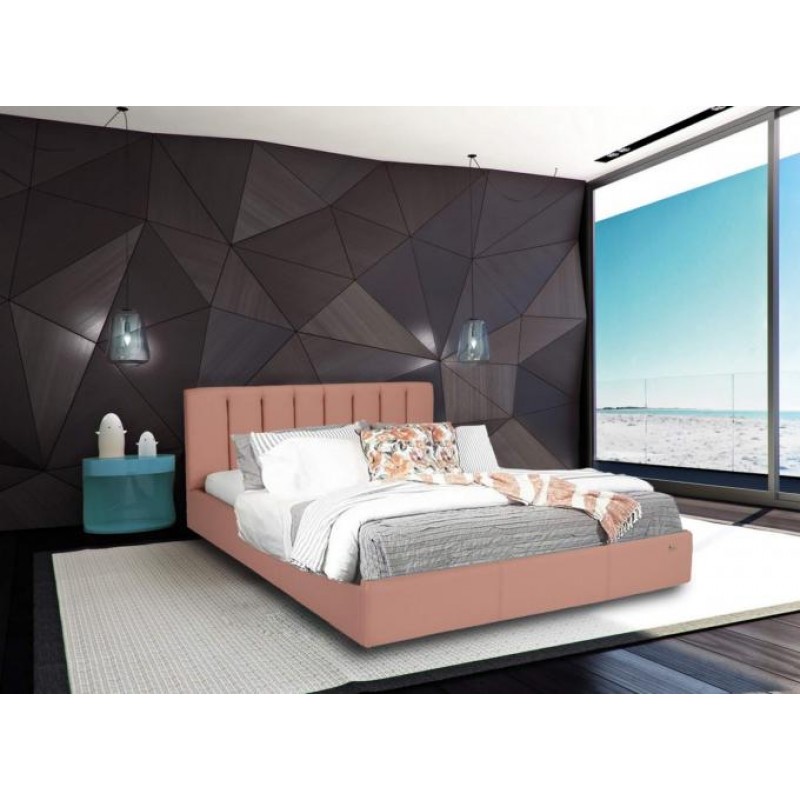 Ліжко Richman Санам VIP 120 х 200 см Місті Dark Grey З додатковою металевою цільнозварною рамою Темно-сіра