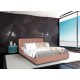Ліжко Richman Санам VIP 120 х 200 см Місті Dark Grey З додатковою металевою цільнозварною рамою Темно-сіра