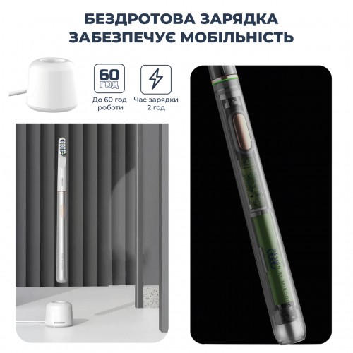 Електрична зубна щітка MIR QX-8 Home&Travel Collection Gray в інтернет супермаркеті PbayMarket!