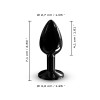 Металева анальна пробка з кристалом Dorcel Diamond Plug Black S в інтернет супермаркеті PbayMarket!