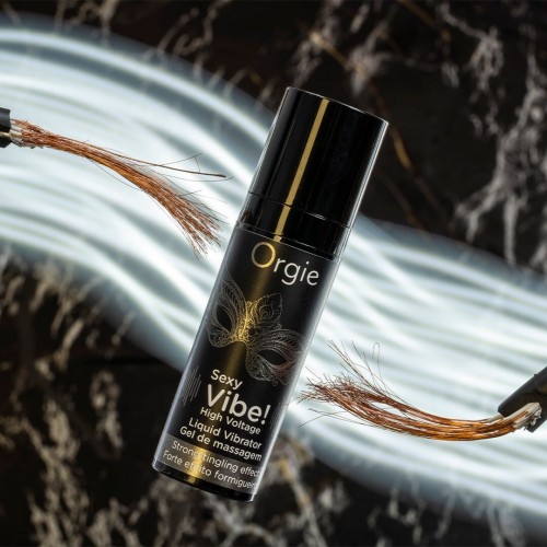 Рідкий вібратор Orgie Sexy Vibe! High Voltage, 15 мл, ефект мурашок + дуже потужна вібрація Рідкий вібратор Orgie Sexy Vibe! High Voltage, 15 мл, ефект мурашок + дуже потужна вібрація