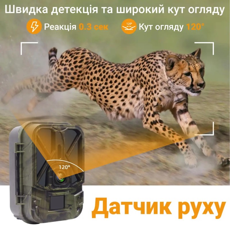 Фотопастка 4G камера для полювання з акумулятором 8000 мАг Suntek HC-940Pro, передача 4К відео на смартфон