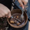 Вилка титанова складна з мішечком Naturehike NH19C001-J 16.7x2.7 см Сірий (2321264681)