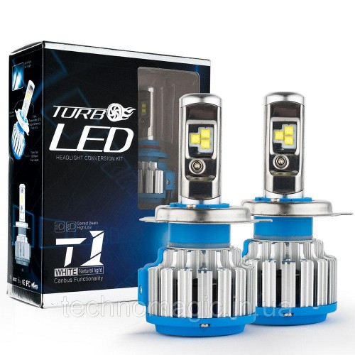 Комплект LED ламп TurboLed T1 H27 6000K 50W 12/24v CanBus з активним охолодженням в інтернет супермаркеті PbayMarket!