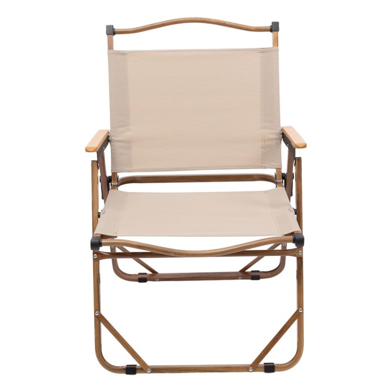 Стілець для кемпінгу складаний Lugi 52х53х77 см Бежево-коричневий (HP-SY-1B)