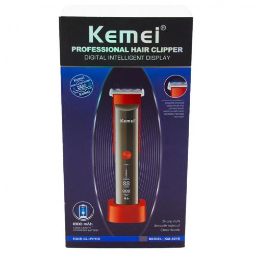 Машинка для стрижки волосся Kemei KM-5016 акумуляторна 5W Red-Gray (3_01391) в інтернет супермаркеті PbayMarket!