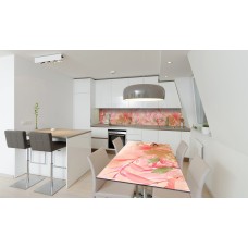 Наклейка вінілова на стіл Zatarga «Рожеві Магнолії» 600х1200 мм Z180433st