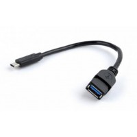 Кабель Cablexpert (A-OTG-CMAF3-01), USB3.0 Type-C - USB Type-A, 0.2 м, чорний