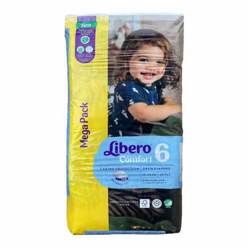 Дитячі підгузники Libero Comfort 6 (13-20 кг) 68 шт в інтернет супермаркеті PbayMarket!