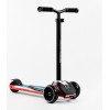 Самокат Best Scooter MAXI знімне алюмінієве кермо колеса PU зі світлом 70 кг Black and red (105876)
