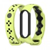 Ремінець MiJobs Sport Style для Xiaomi Mi Band 5/6 Lime Black