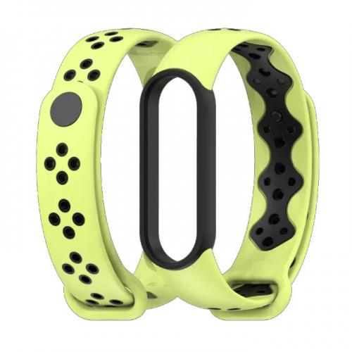 Ремінець MiJobs Sport Style для Xiaomi Mi Band 5/6 Lime Black Ремінець MiJobs Sport Style для Xiaomi Mi Band 5/6 Lime Black