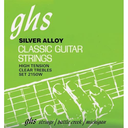 Струни для класичної гітари GHS 2150W Silver Alloy Classic Guitar Strings High Tension Струни для класичної гітари GHS 2150W Silver Alloy Classic Guitar Strings High Tension