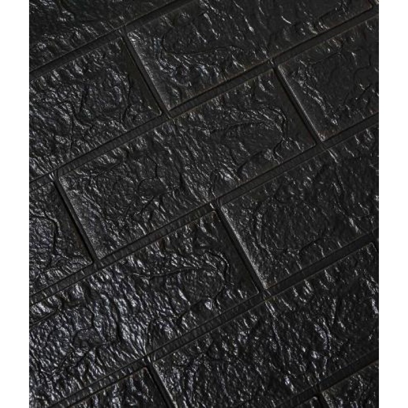 Самоклеюча декоративна 3D панель Loft-Expert цегла графіт 700x770x5 мм