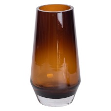 Ваза для квітів скляна Flower Season Botanica 26 см Коричневий (HP-10-27)