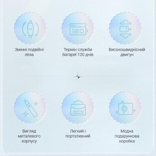 Тример для носа та брів Xiaomi ShowSee C3 Silver (S-C3) Тример для носа та брів Xiaomi ShowSee C3 Silver (S-C3)