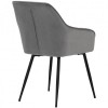 Стул м'який Арно SDM ніжки крашені  метал, велюр сірий