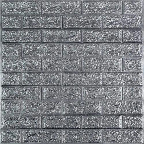 Панель стеновая в рулоне 3D Sticker Wall 700х3080х2 мм Сірий (D) SW-00002535 Панель стеновая в рулоне 3D Sticker Wall 700х3080х2 мм Сірий (D) SW-00002535