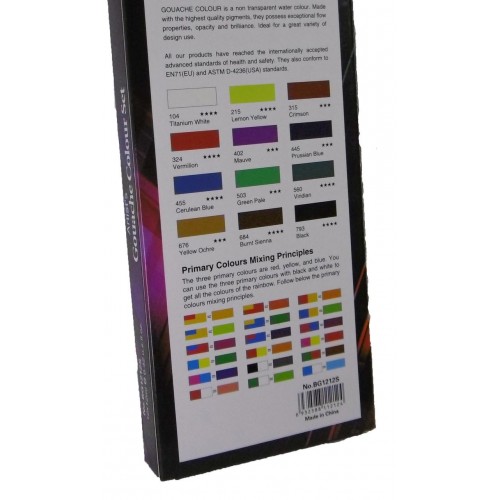 Гуашеві фарби у тубах 12 кольорів по 12мл. в інтернет супермаркеті PbayMarket!