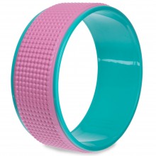 Кільце для йоги Fit Wheel Yoga FI-2429 EVA, PP, р-р 33х14см Рожевий-м'ятний (AN0724)
