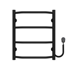 Рушникосушарка електрична Трапеція П4 400х500 Deffi Чорний EF16 (C.TR.50.40.4.E.B.R.5)