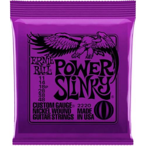 Струни для електрогітари Ernie Ball 2220 Power Slinky Nickel Wound 11/48 Струни для електрогітари Ernie Ball 2220 Power Slinky Nickel Wound 11/48