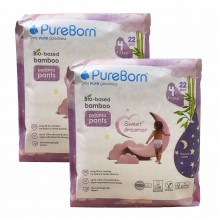 Нічні підгузки - трусики Pure Born 4 (9-15 кг) 44 шт
