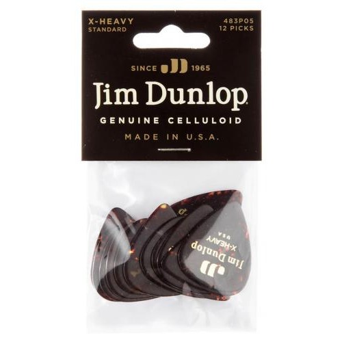 Медіатори Dunlop 483P05XH Genuine Celluloid Classic Shell Extra Heavy Player's Pack (12 шт.) Медіатори Dunlop 483P05XH Genuine Celluloid Classic Shell Extra Heavy Player's Pack (12 шт.)