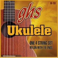 Струни для укулеле GHS H-10 Black Nylon Soprano/Concert Tie End Ukulele Strings Струни для укулеле GHS H-10 Black Nylon Soprano/Concert Tie End Ukulele Strings