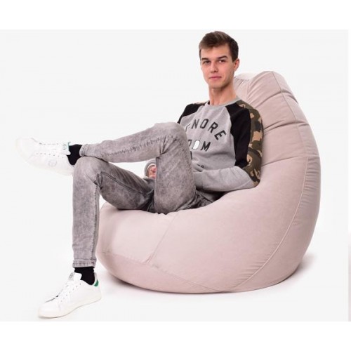 Крісло Мішок Груша Велюр 150х100 Студія Комфорту Великий бежевий Крісло Мішок Груша Велюр 150х100 Студія Комфорту Великий бежевий